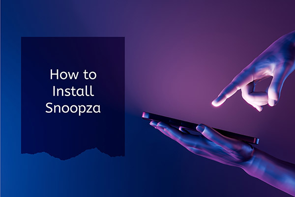 how to install snoopza